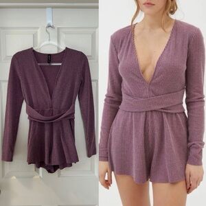 Urban Outfitters Out From Under Hanna Twist-Front Romper